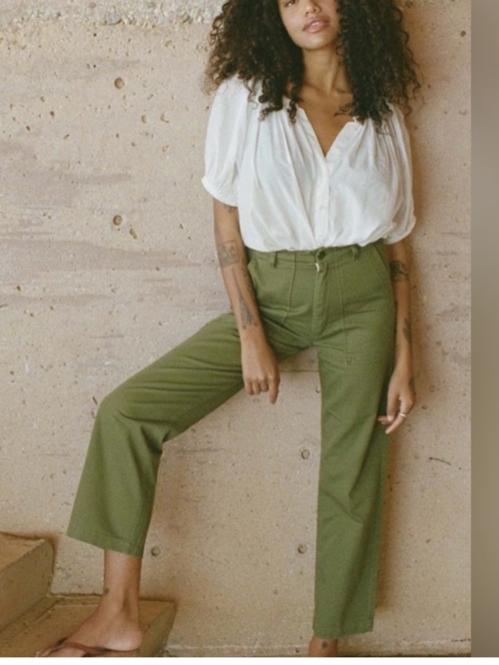 Doen wilder pant in Pine